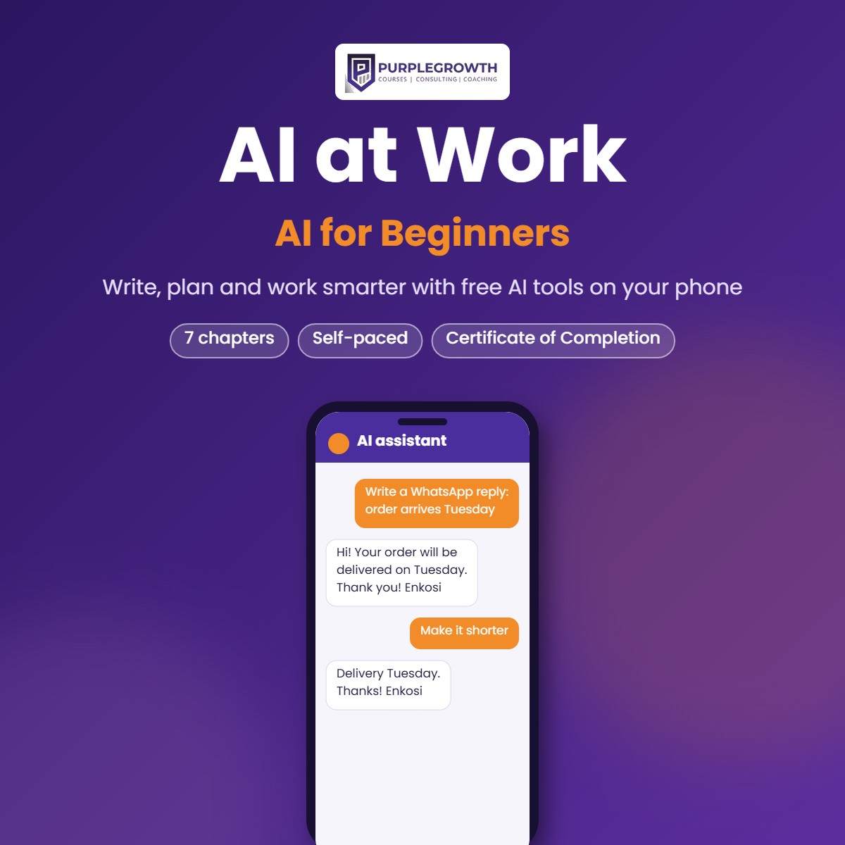 AI at Work: AI for Beginners course